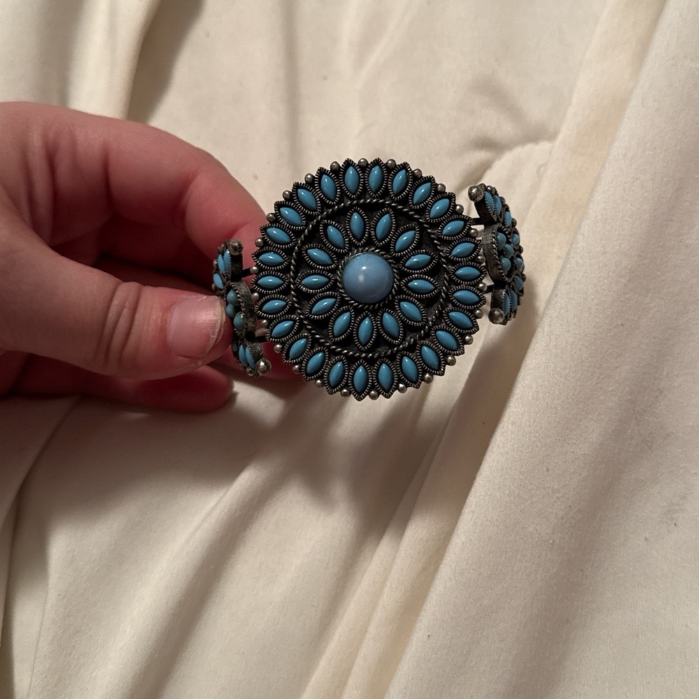 Blue and Silver Women's Bracelet